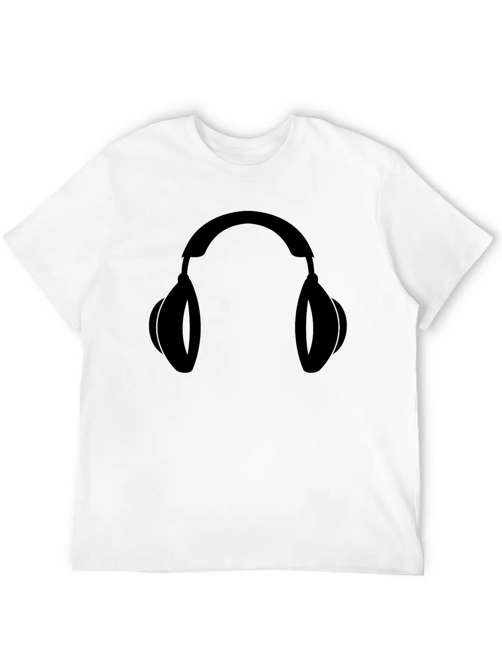 Headphones Music Tunes 1c Unisex Casual T-Shirt – Clean Design For Daily Comfort