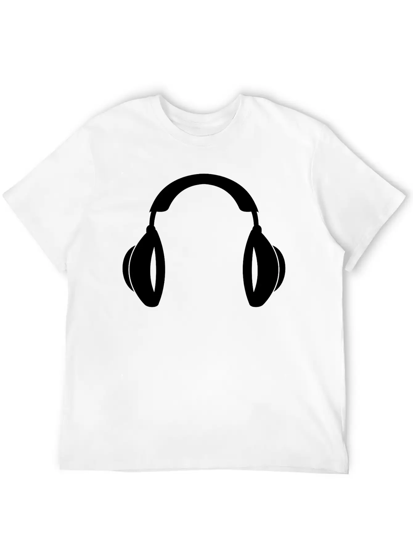 Headphones Music Tunes 1c Unisex Casual T-Shirt – Clean Design For Daily Comfort