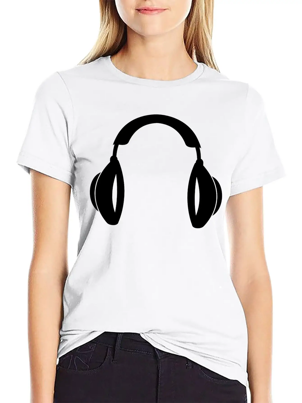 Headphones Music Tunes 1c Unisex Casual T-Shirt – Clean Design For Daily Comfort