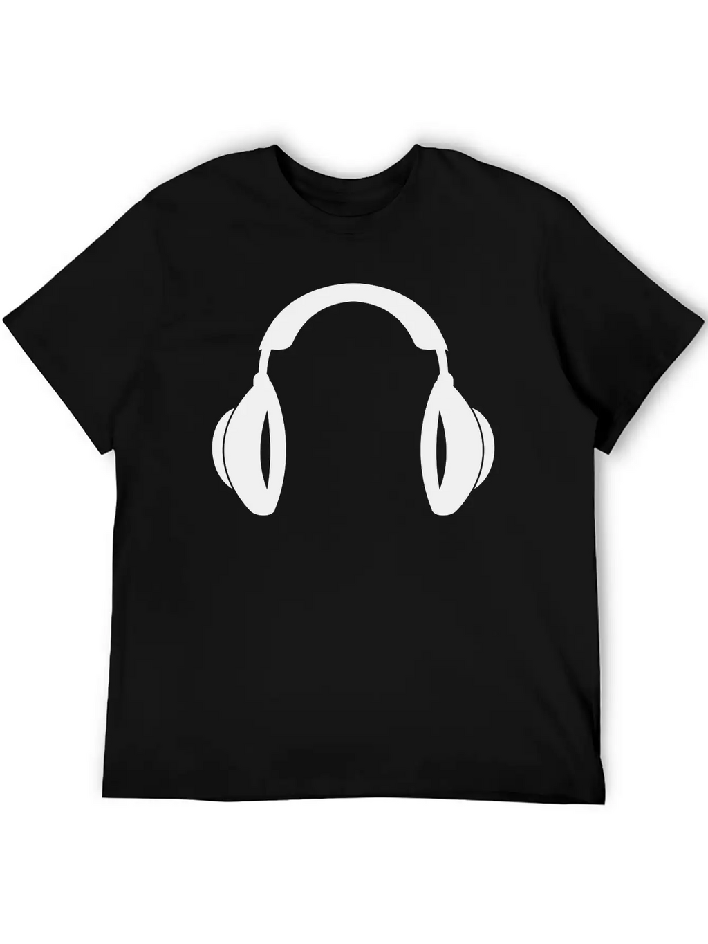 Headphones Music Tunes 1c Unisex Casual T-Shirt – Clean Design For Daily Comfort