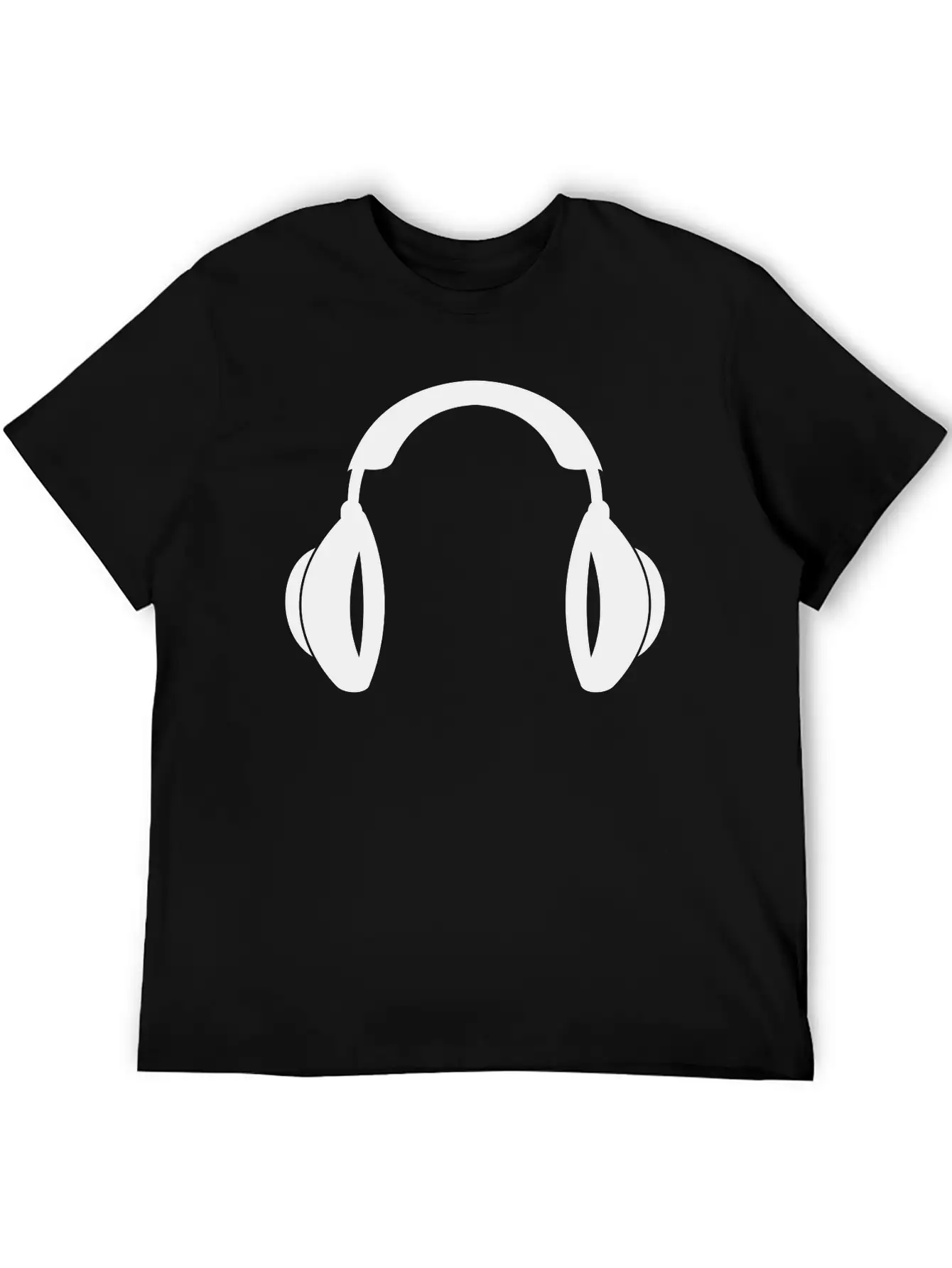 Headphones Music Tunes 1c Unisex Casual T-Shirt – Clean Design For Daily Comfort