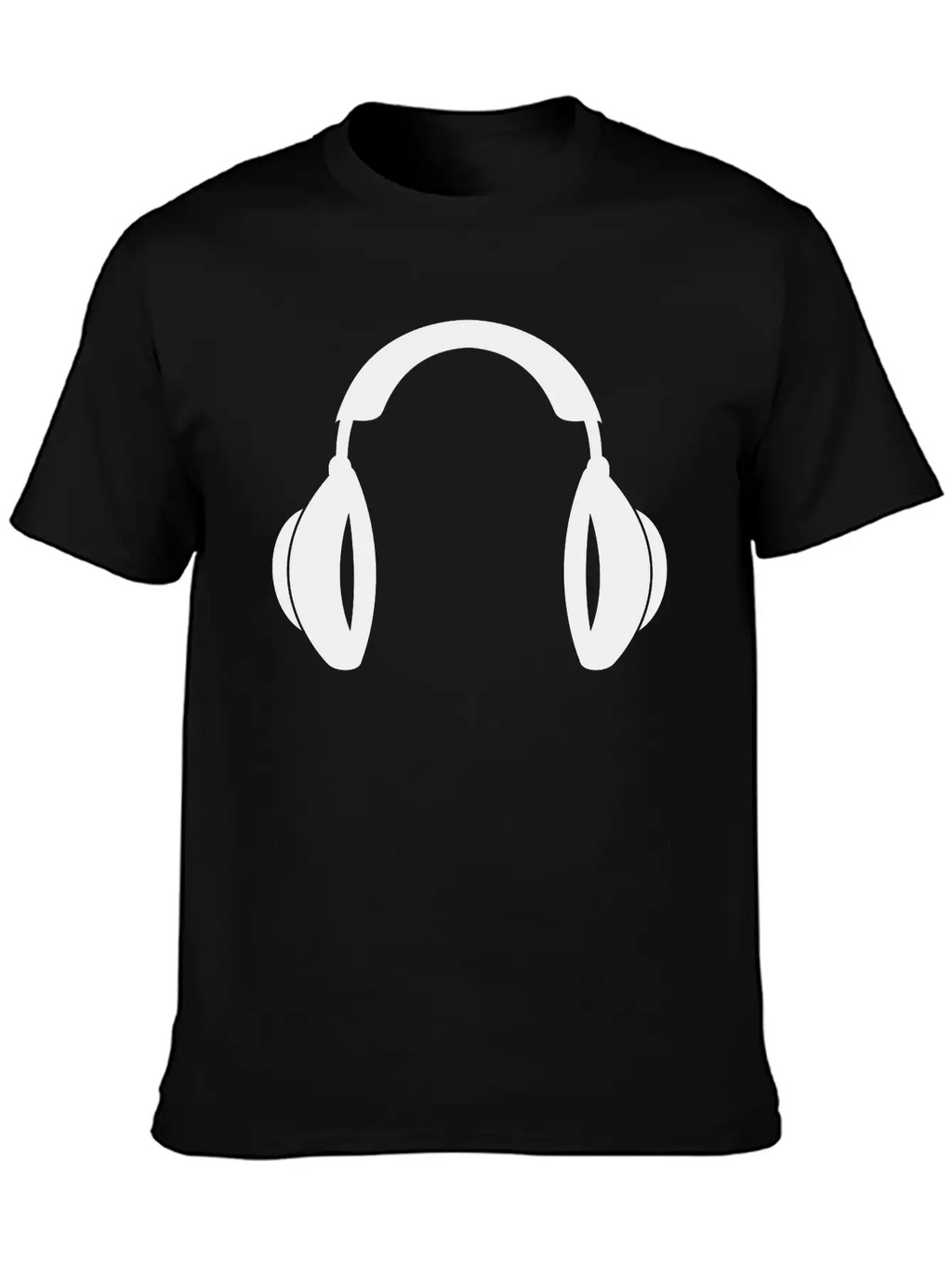 Headphones Music Tunes 1c Unisex Casual T-Shirt – Clean Design For Daily Comfort