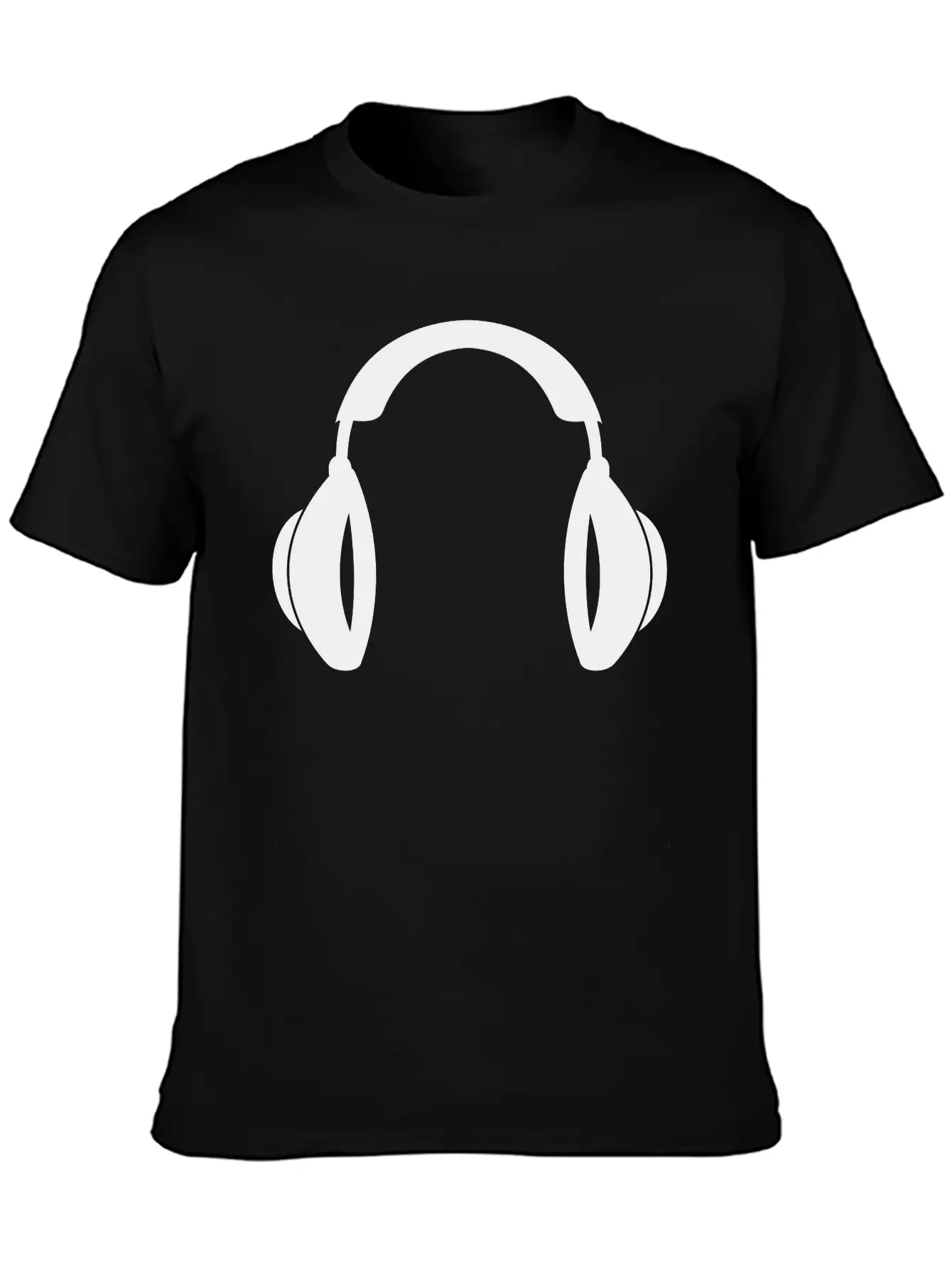 Headphones Music Tunes 1c Unisex Casual T-Shirt – Clean Design For Daily Comfort