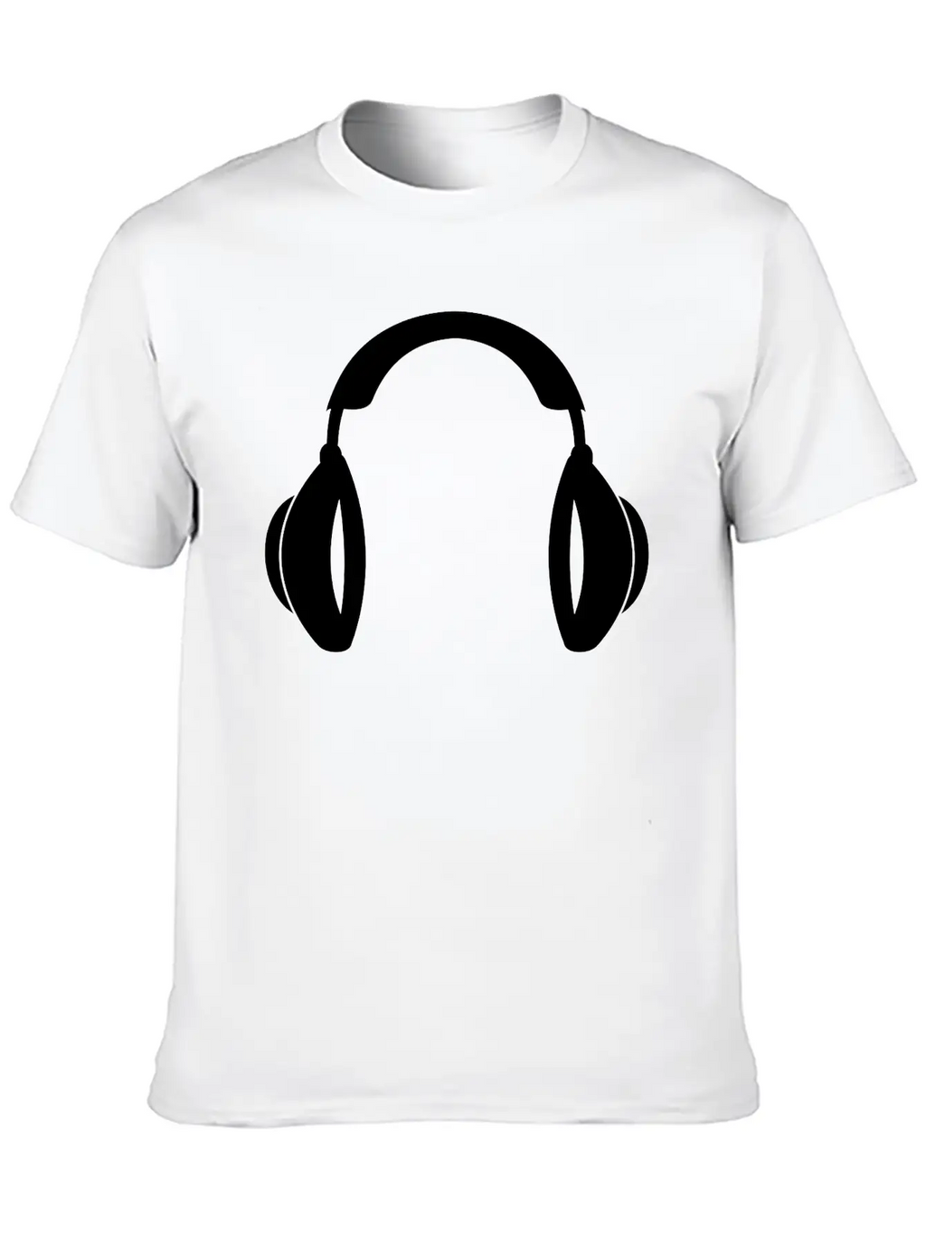 Headphones Music Tunes 1c Unisex Casual T-Shirt – Clean Design For Daily Comfort