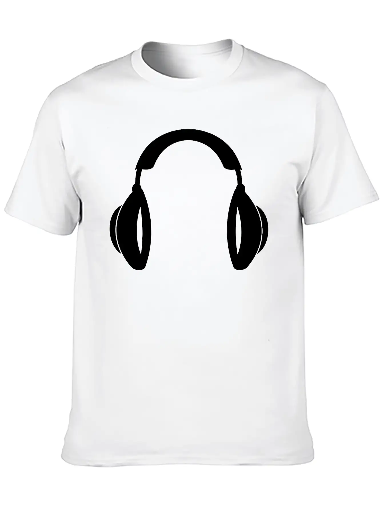 Headphones Music Tunes 1c Unisex Casual T-Shirt – Clean Design For Daily Comfort