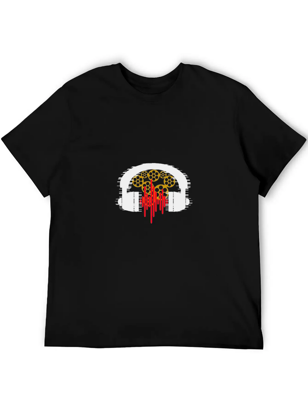 Headset Gears Rhythms Essential Cotton Tee For Daily Outfits – Unisex Style