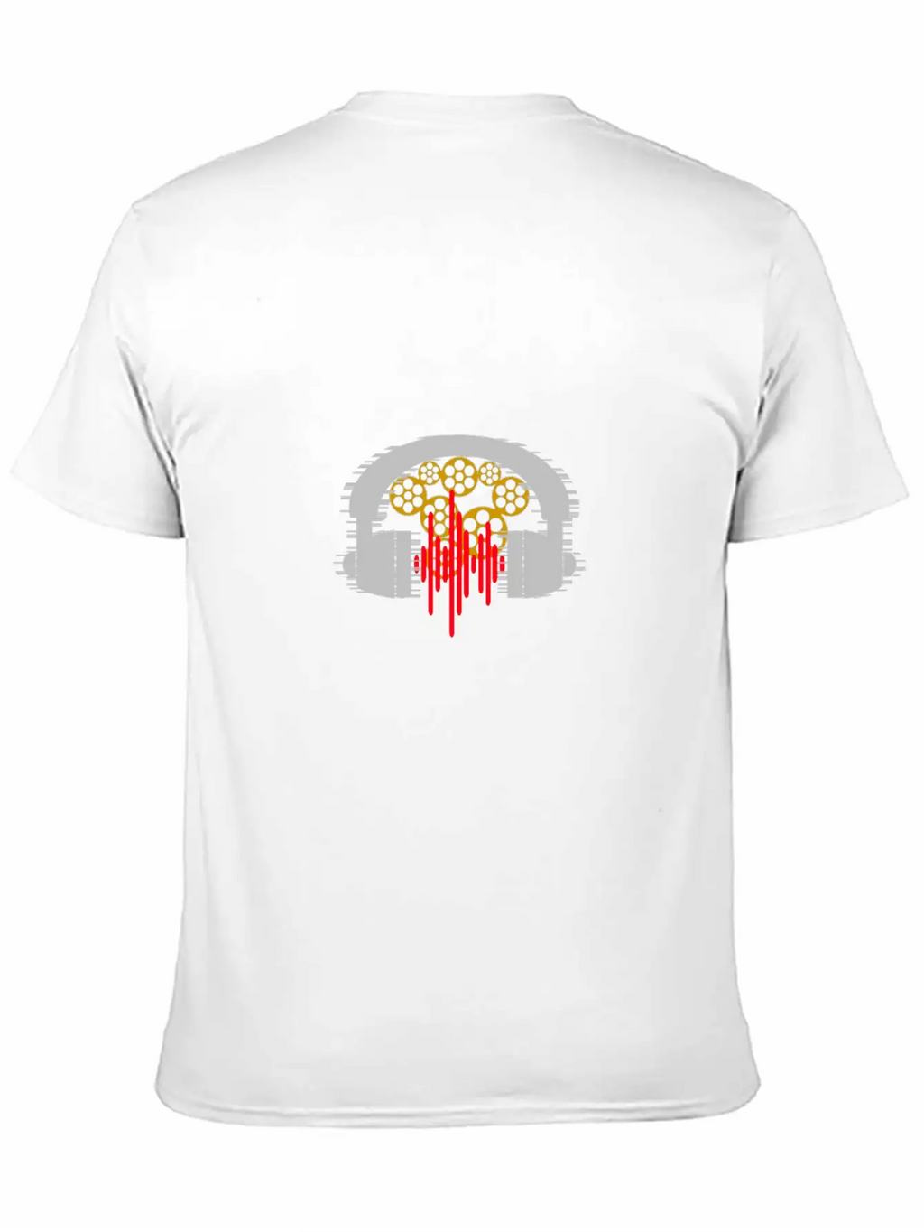 Headset Gears Rhythms Essential Cotton Tee For Daily Outfits – Unisex Style