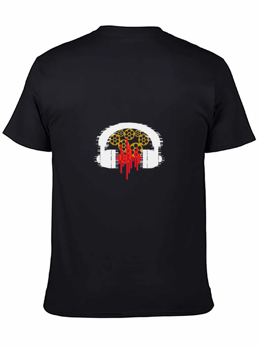 Headset Gears Rhythms Essential Cotton Tee For Daily Outfits – Unisex Style