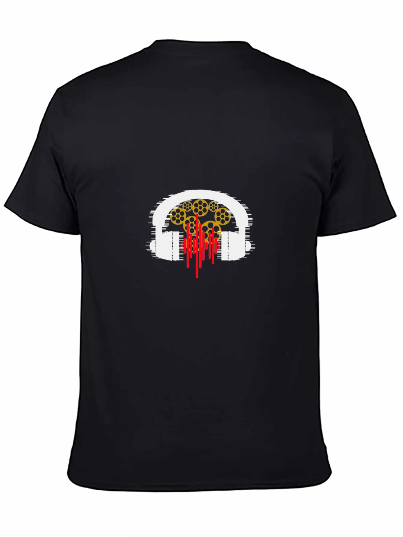 Headset Gears Rhythms Essential Cotton Tee For Daily Outfits – Unisex Style