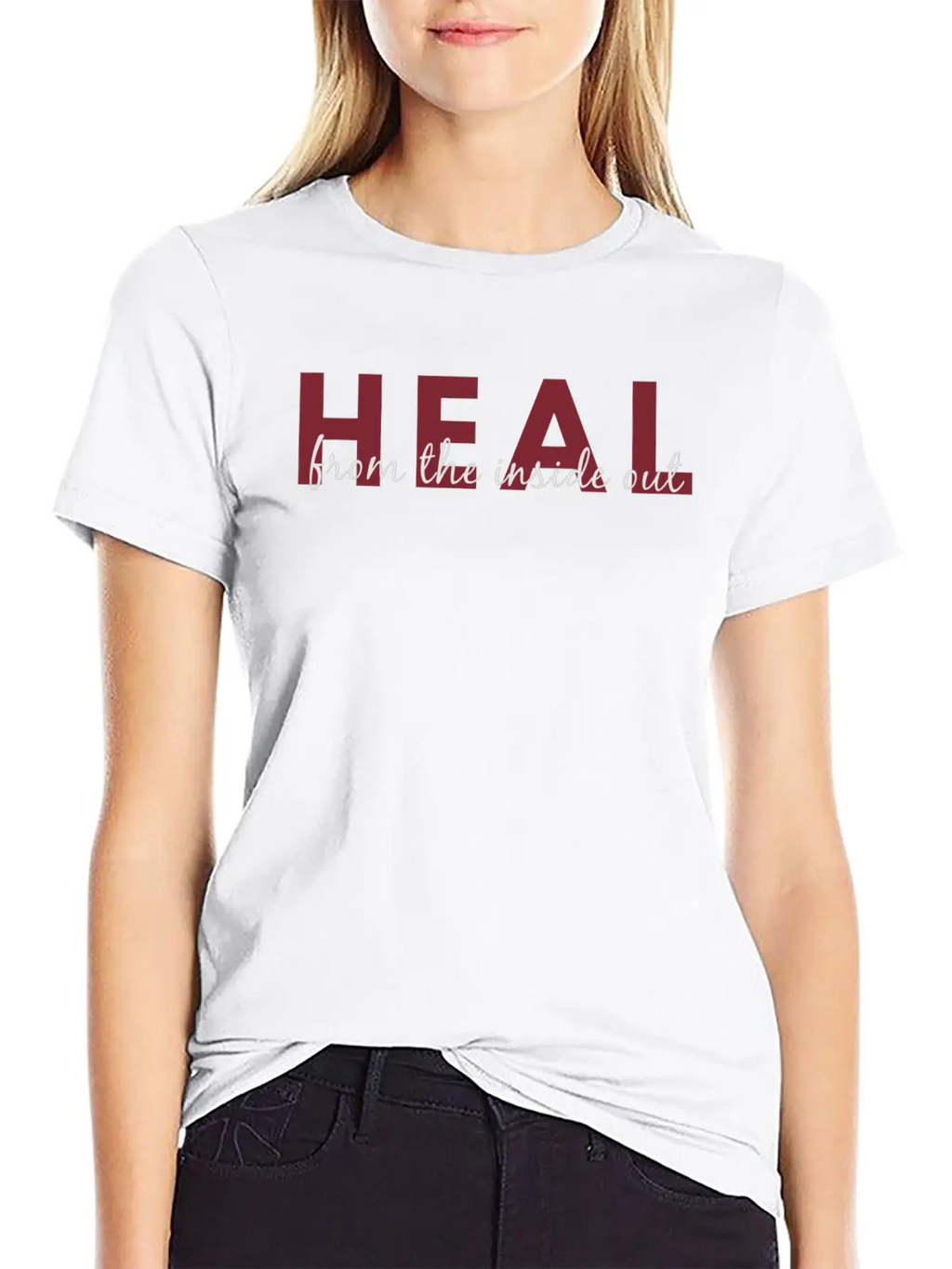 Heal From The Inside Out - Darker Text Unisex Casual T-Shirt – Clean Design For Daily Comfort