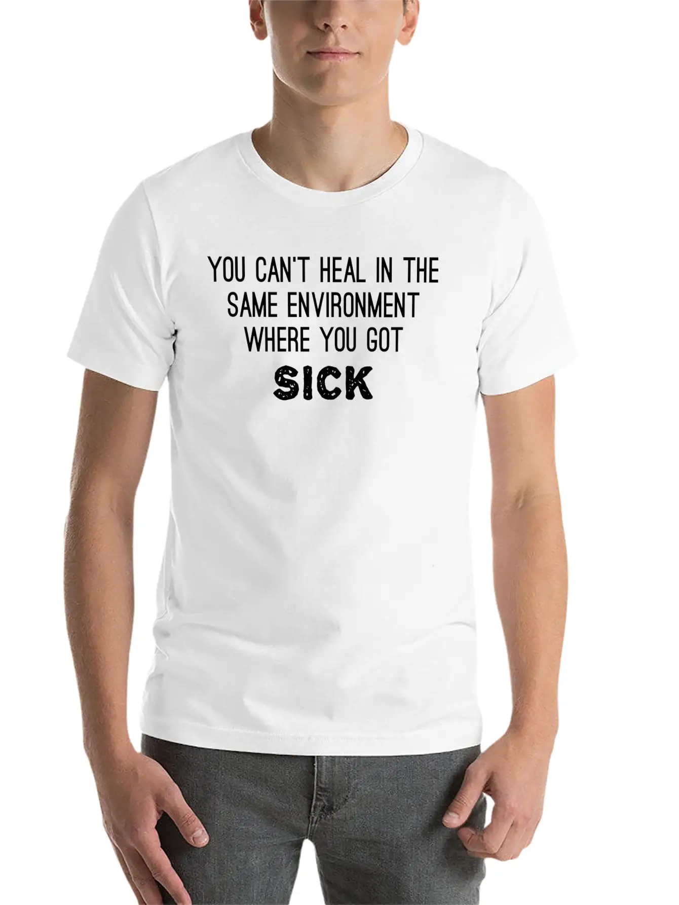 Heal Your Inner Sickness Unisex Short Sleeve Soft Cotton T-Shirt – Casual Everyday Wear