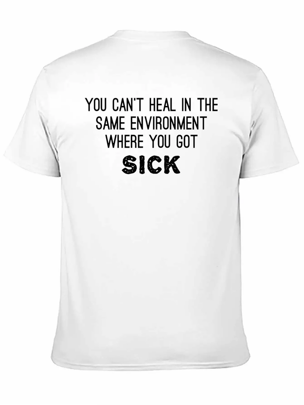 Heal Your Inner Sickness Unisex Short Sleeve Soft Cotton T-Shirt – Casual Everyday Wear