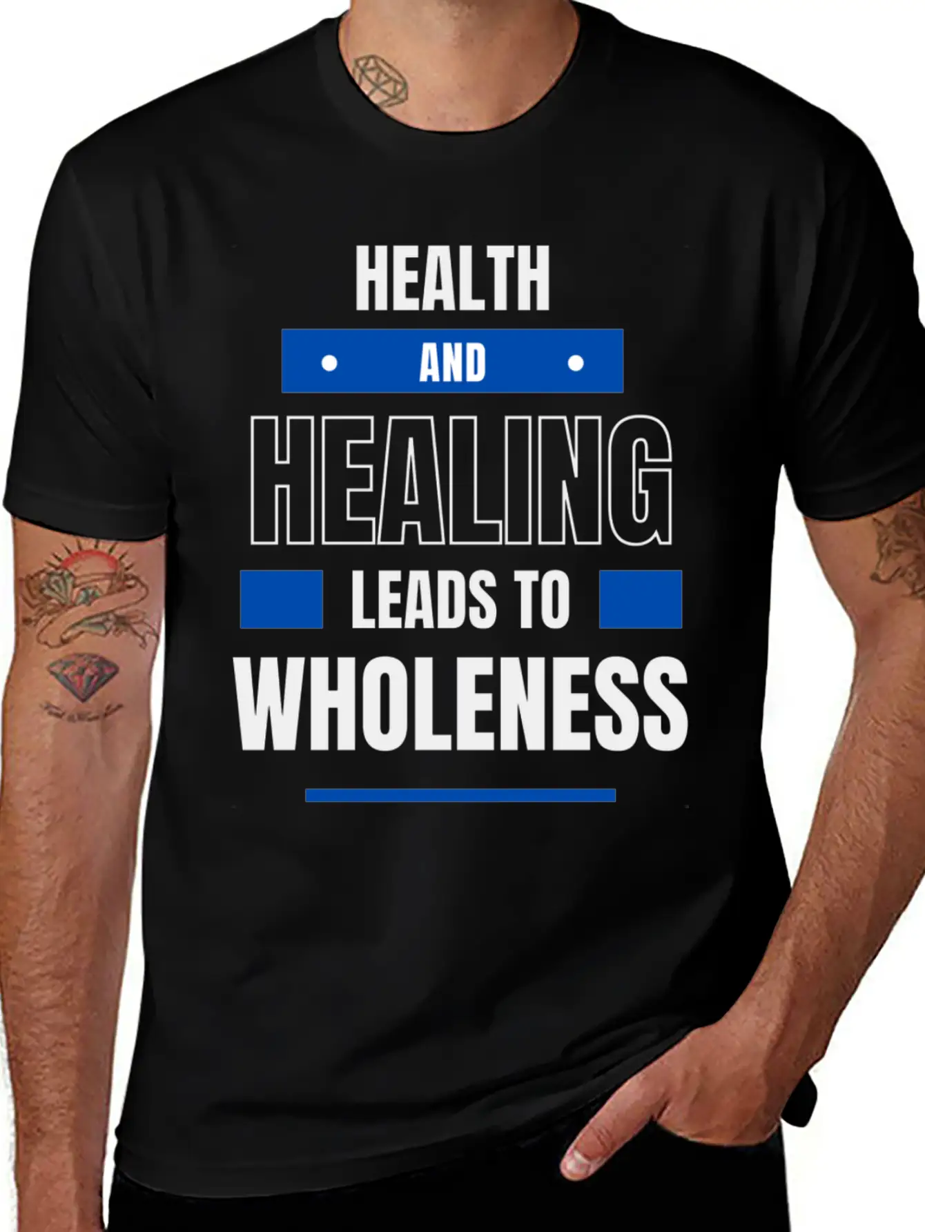 Health And Healing = Wholeness Unisex Casual T-Shirt – Clean Design For Daily Comfort