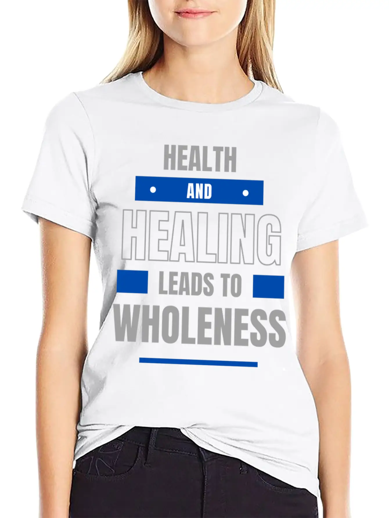 Health And Healing = Wholeness Unisex Casual T-Shirt – Clean Design For Daily Comfort