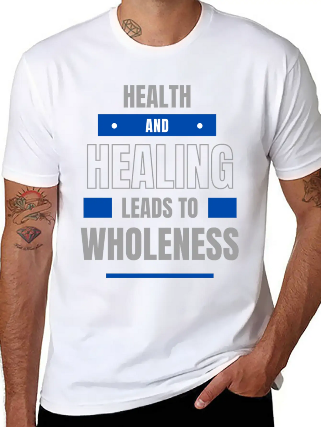 Health And Healing = Wholeness Unisex Casual T-Shirt – Clean Design For Daily Comfort