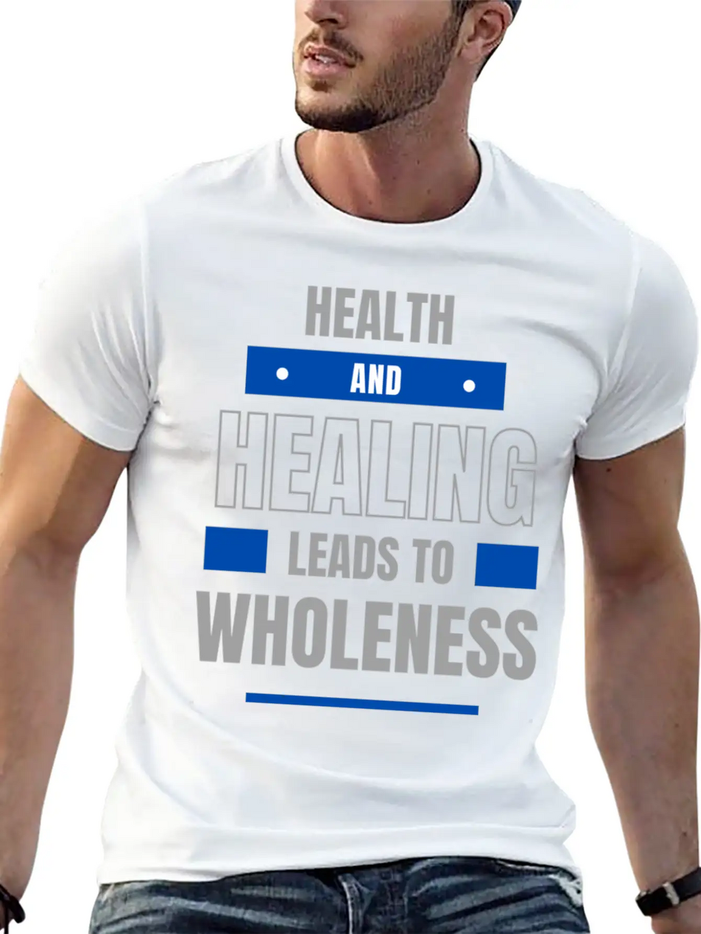 Health And Healing = Wholeness Unisex Casual T-Shirt – Clean Design For Daily Comfort