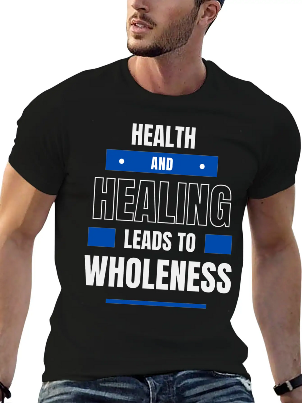 Health And Healing = Wholeness Unisex Casual T-Shirt – Clean Design For Daily Comfort