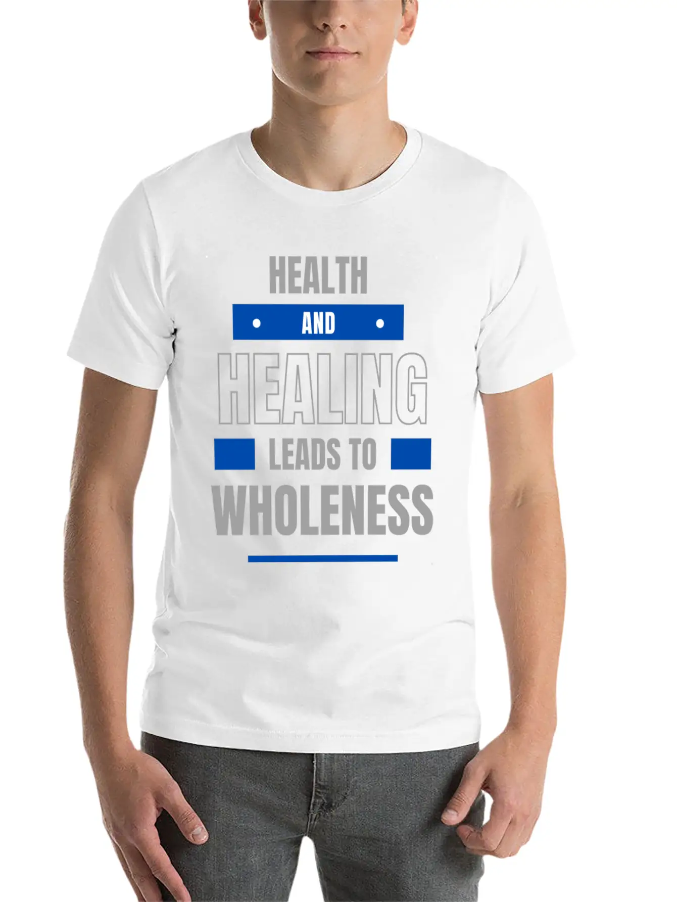 Health And Healing = Wholeness Unisex Casual T-Shirt – Clean Design For Daily Comfort