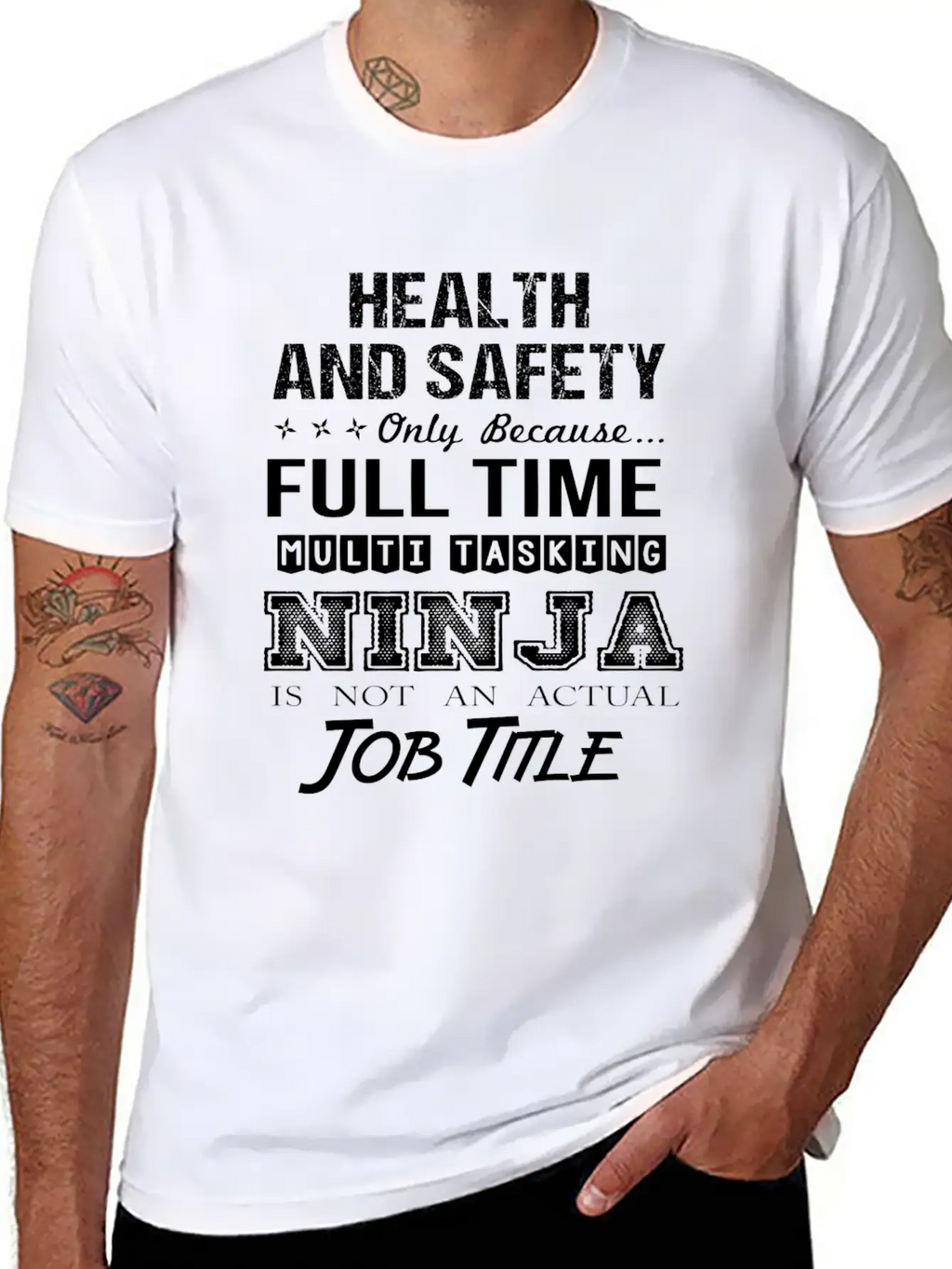Health And Safety T Shirt - Multitasking Ninja Job Unisex Casual T-Shirt – Clean Design For Daily Comfort