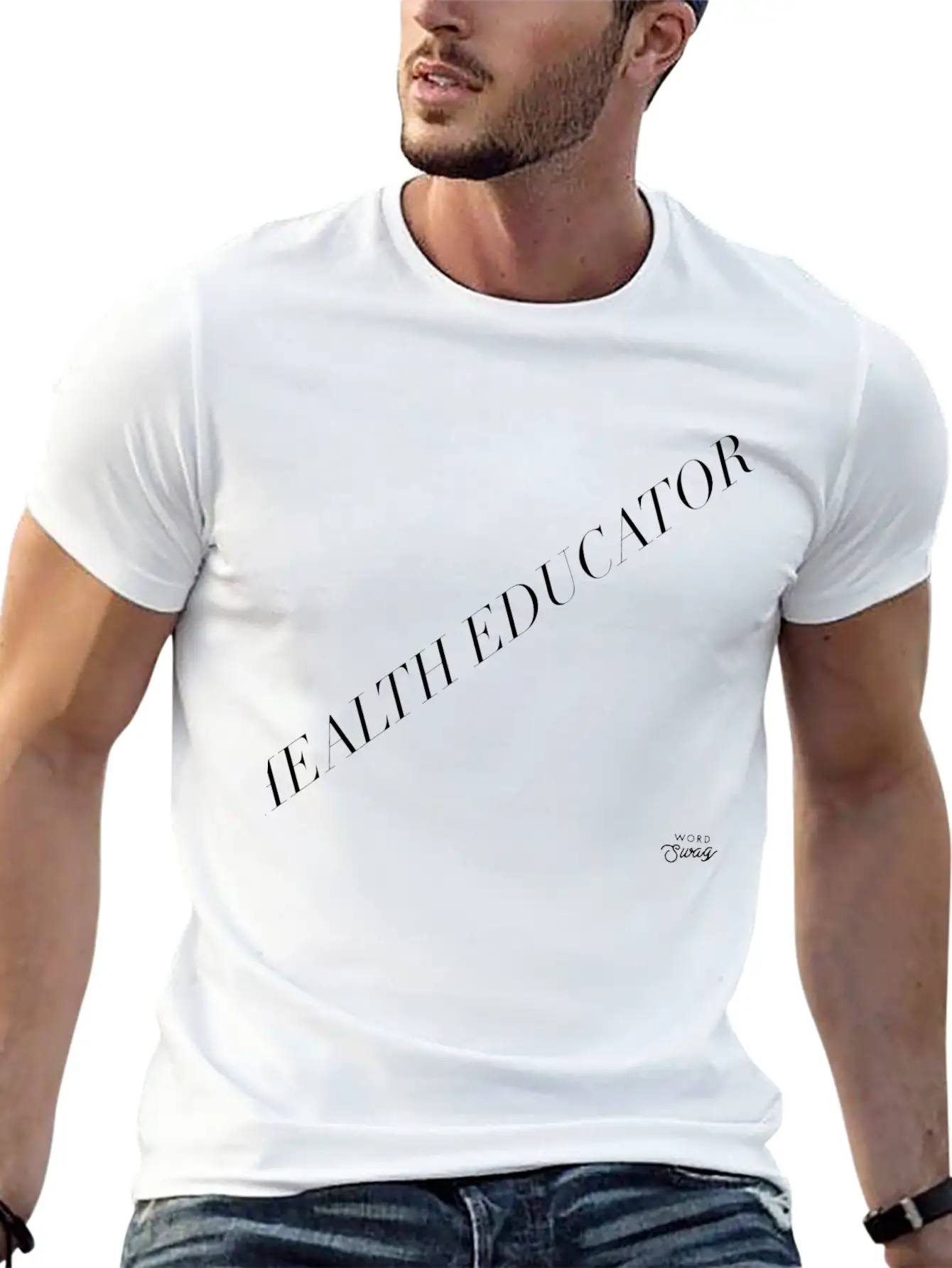 Health Educator Casual Graphic T-Shirt – Simple And Comfortable Daily Wear