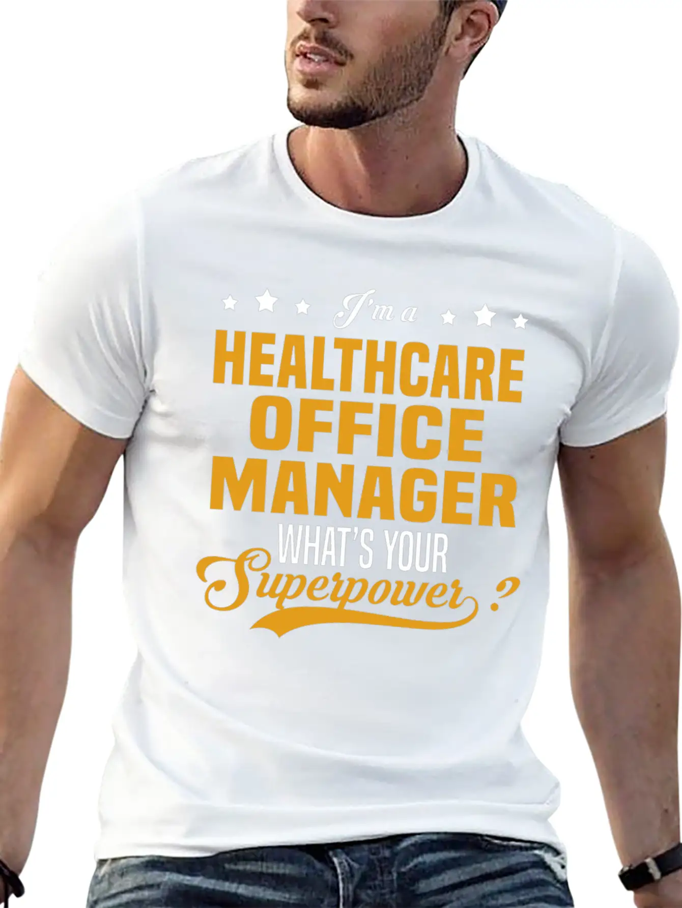 Healthcare Office Manager Breathable Soft Cotton T-Shirt – Timeless Casual Look