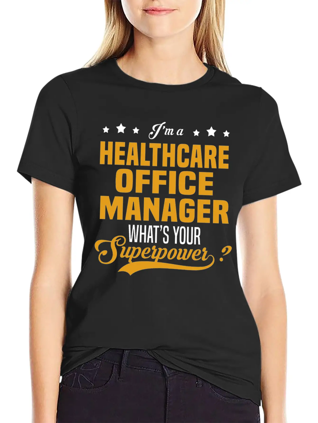 Healthcare Office Manager Breathable Soft Cotton T-Shirt – Timeless Casual Look