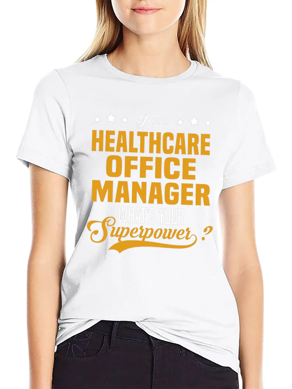 Healthcare Office Manager Breathable Soft Cotton T-Shirt – Timeless Casual Look