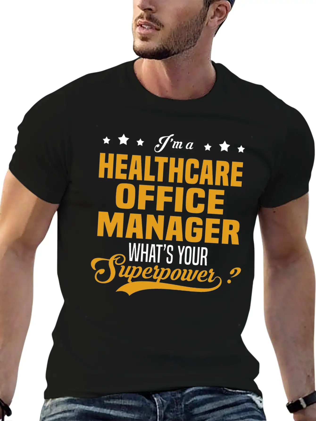 Healthcare Office Manager Breathable Soft Cotton T-Shirt – Timeless Casual Look