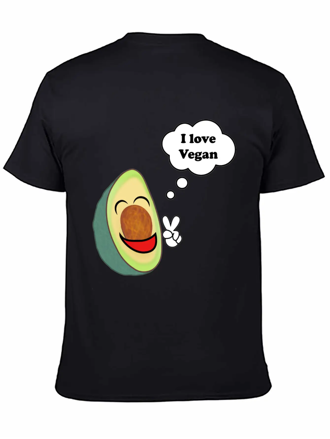 Healthy Vegetarian Avocado Classic Fit Graphic Tee For Daily Comfort – Unisex Cotton Shirt