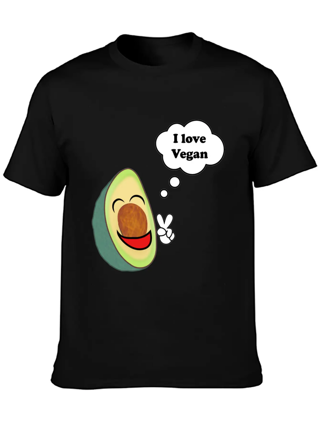 Healthy Vegetarian Avocado Classic Fit Graphic Tee For Daily Comfort – Unisex Cotton Shirt