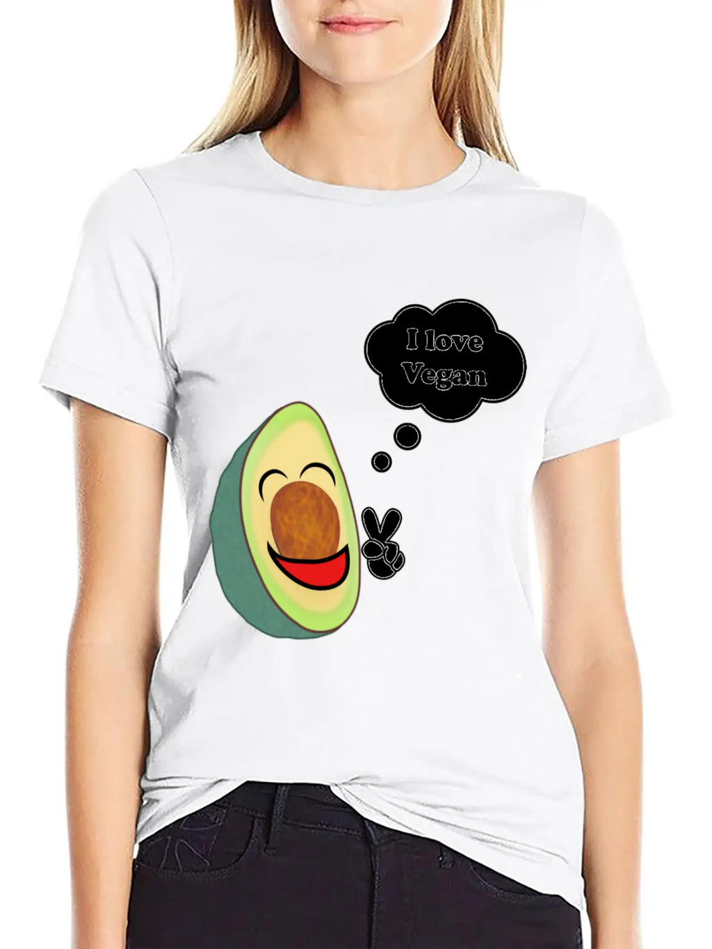 Healthy Vegetarian Avocado Classic Fit Graphic Tee For Daily Comfort – Unisex Cotton Shirt