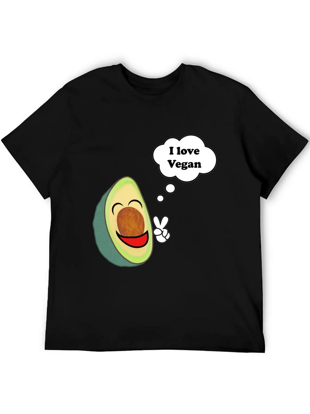 Healthy Vegetarian Avocado Classic Fit Graphic Tee For Daily Comfort – Unisex Cotton Shirt