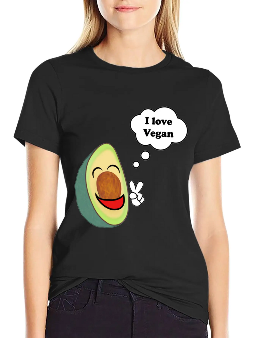 Healthy Vegetarian Avocado Classic Fit Graphic Tee For Daily Comfort – Unisex Cotton Shirt
