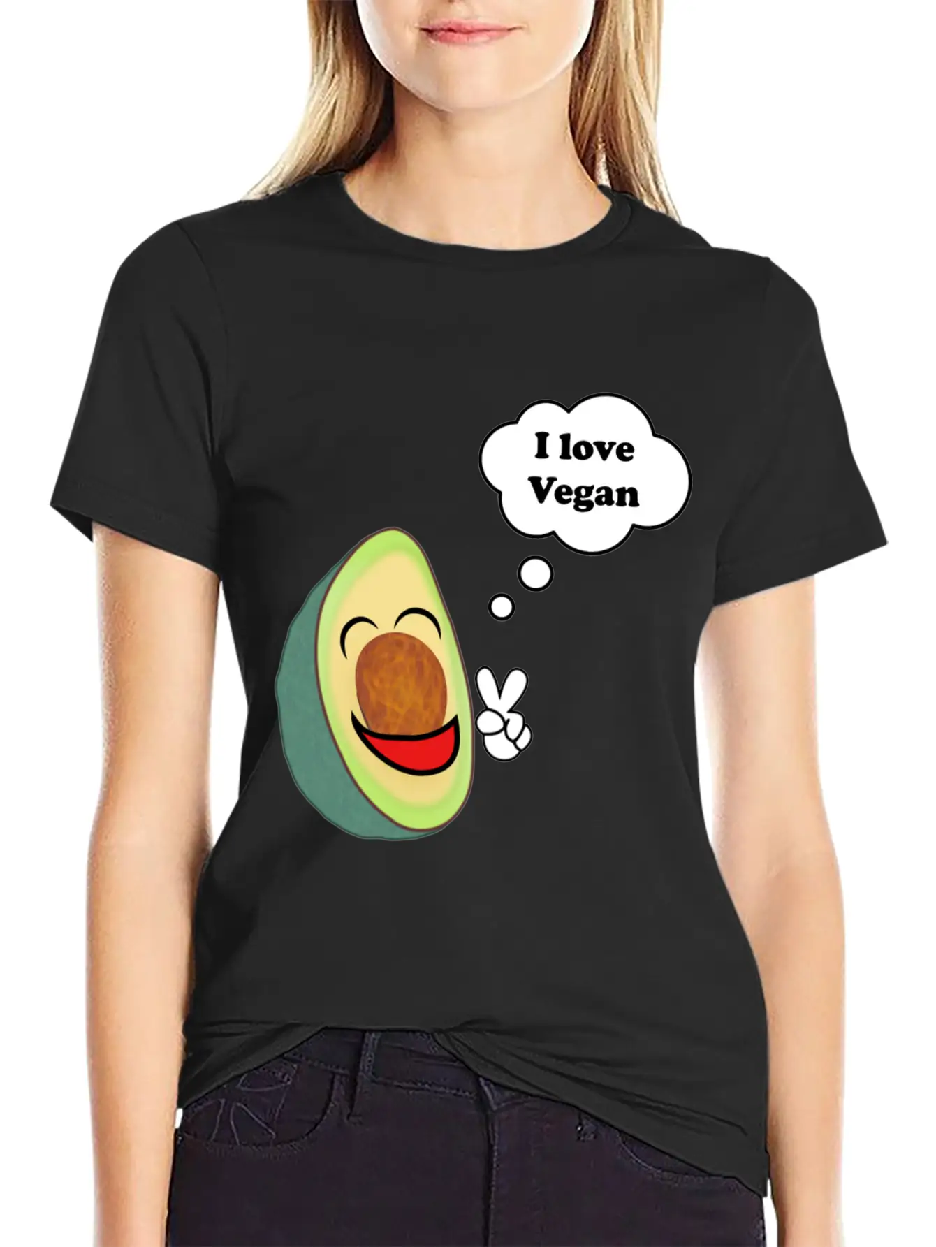 Healthy Vegetarian Avocado Classic Fit Graphic Tee For Daily Comfort – Unisex Cotton Shirt