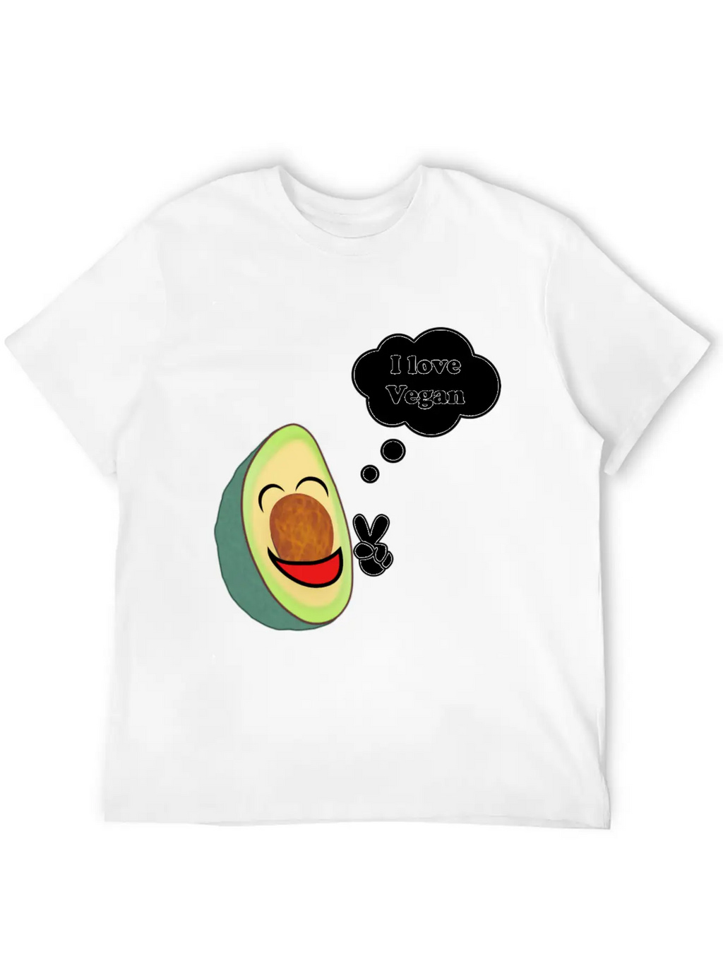 Healthy Vegetarian Avocado Classic Fit Graphic Tee For Daily Comfort – Unisex Cotton Shirt