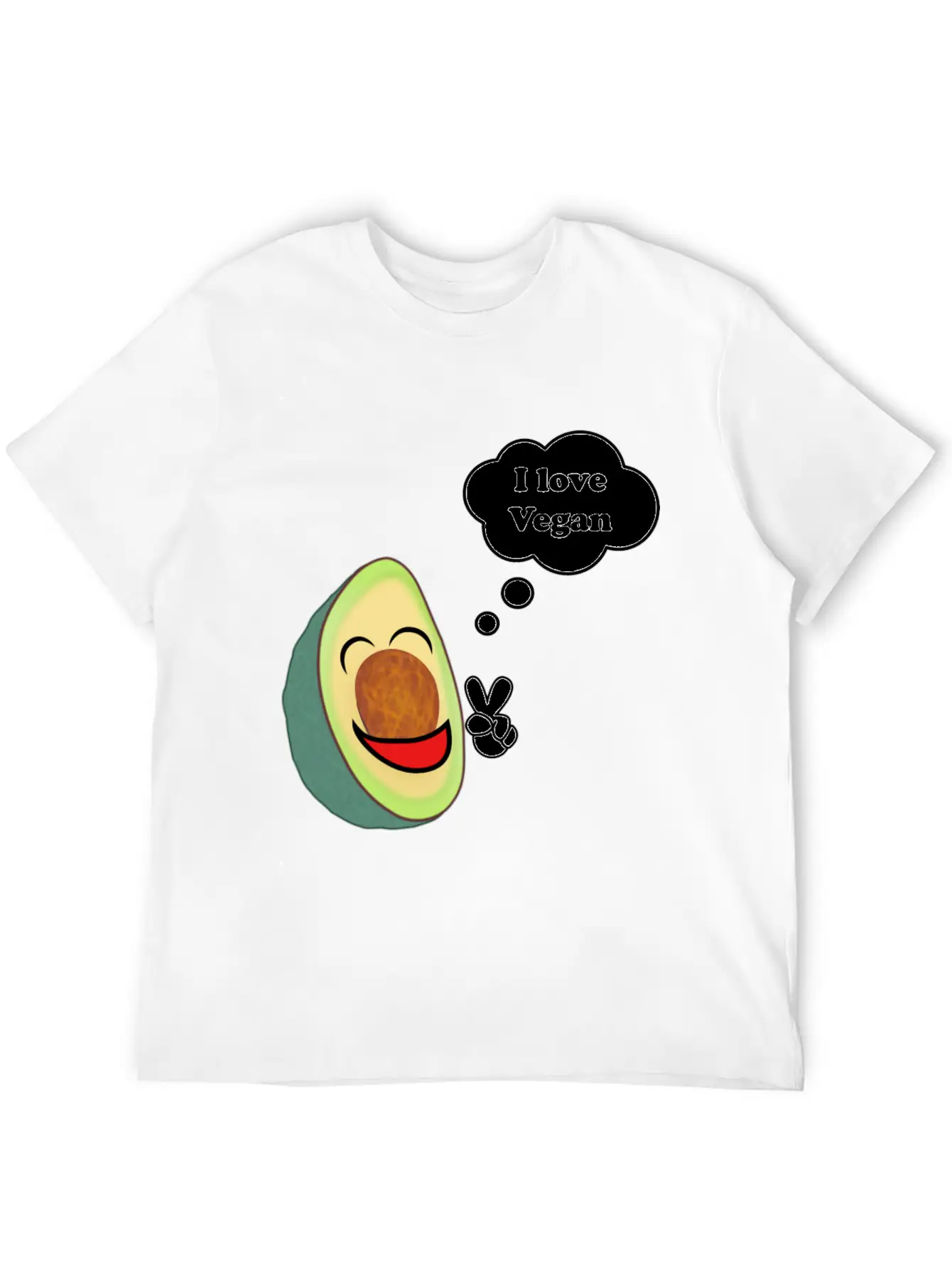 Healthy Vegetarian Avocado Classic Fit Graphic Tee For Daily Comfort – Unisex Cotton Shirt