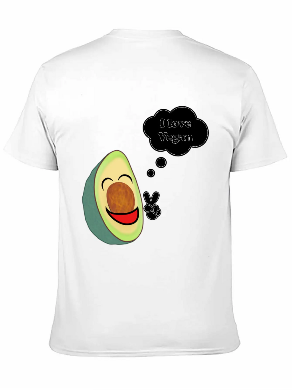 Healthy Vegetarian Avocado Classic Fit Graphic Tee For Daily Comfort – Unisex Cotton Shirt