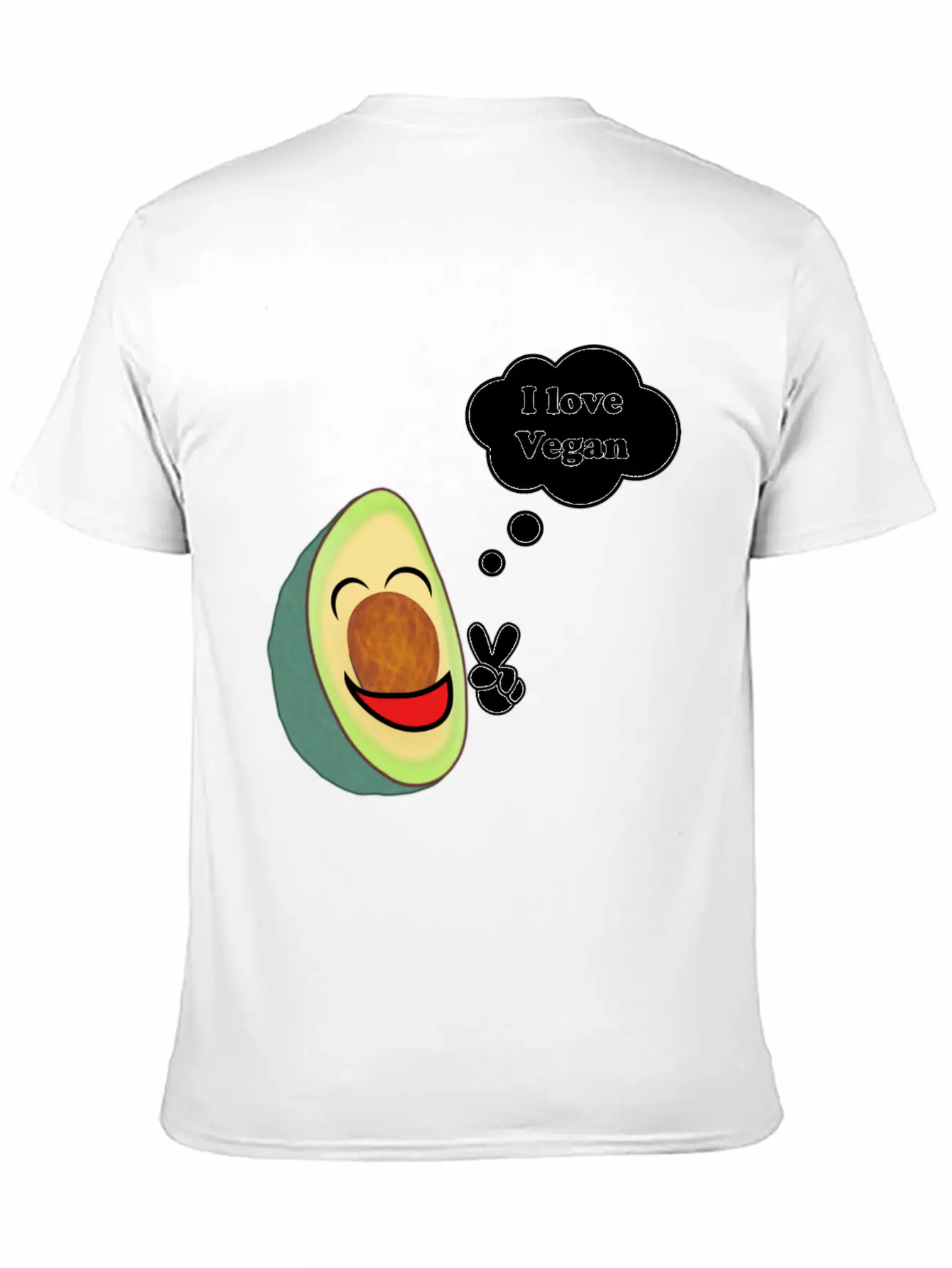 Healthy Vegetarian Avocado Classic Fit Graphic Tee For Daily Comfort – Unisex Cotton Shirt