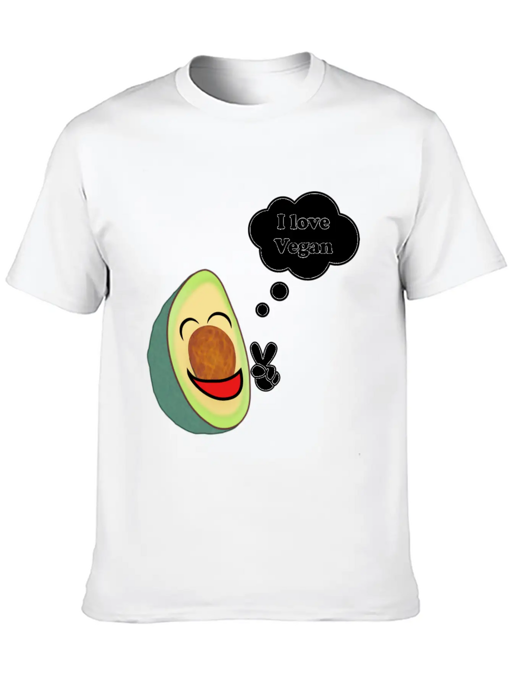 Healthy Vegetarian Avocado Classic Fit Graphic Tee For Daily Comfort – Unisex Cotton Shirt