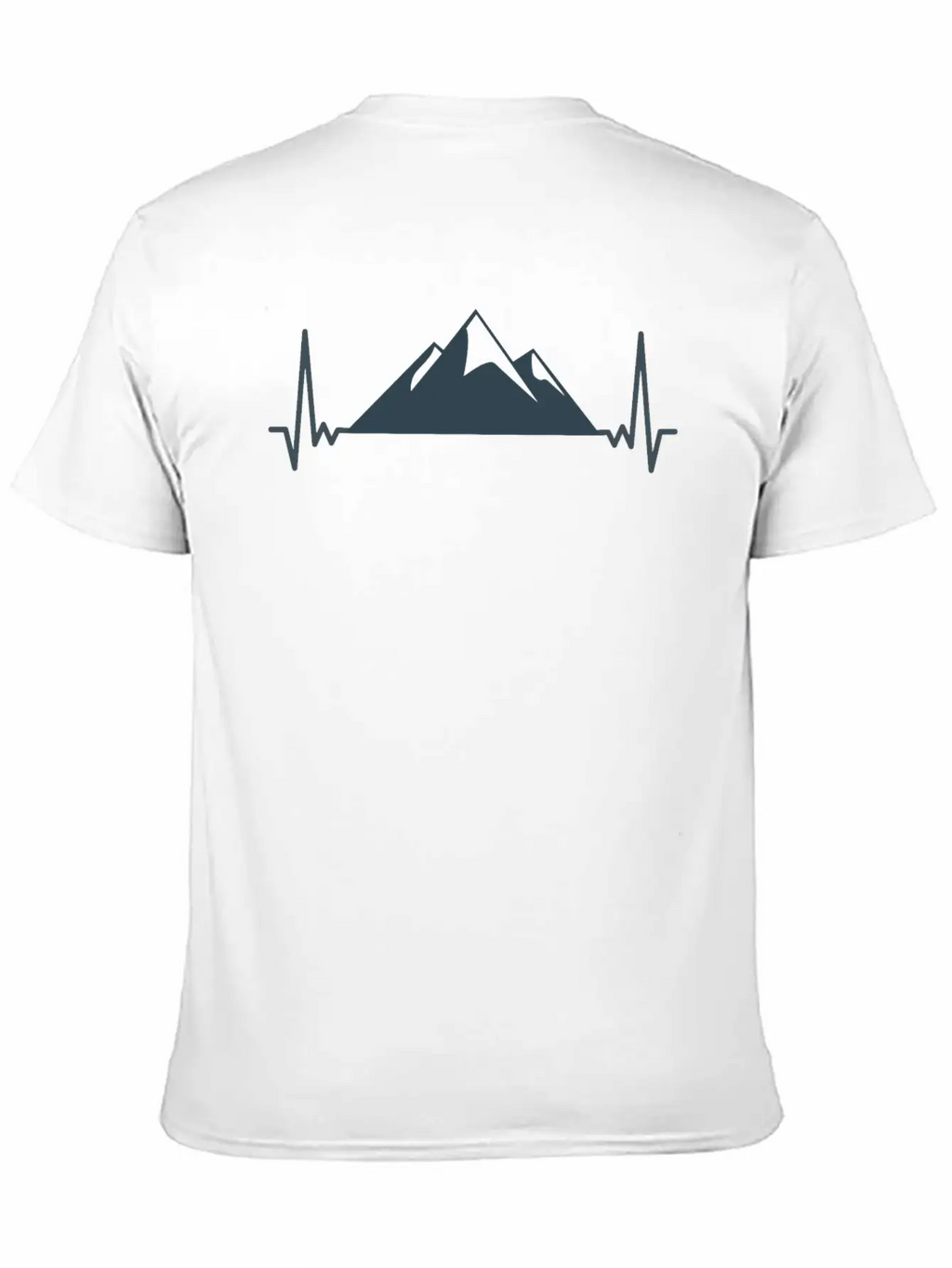 Heart Beat Mountain Mountains Nature Gift Idea Unisex Casual T-Shirt – Clean Design For Daily Comfort