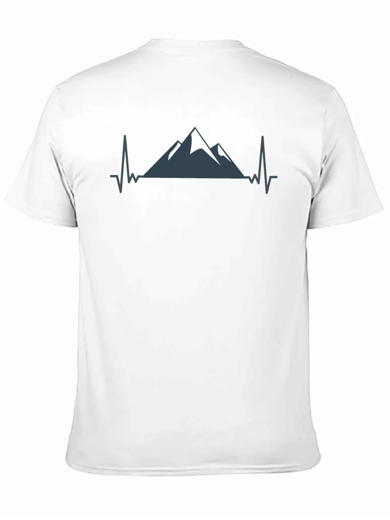 Heart Beat Mountain Mountains Nature Gift Idea Unisex Casual T-Shirt – Clean Design For Daily Comfort