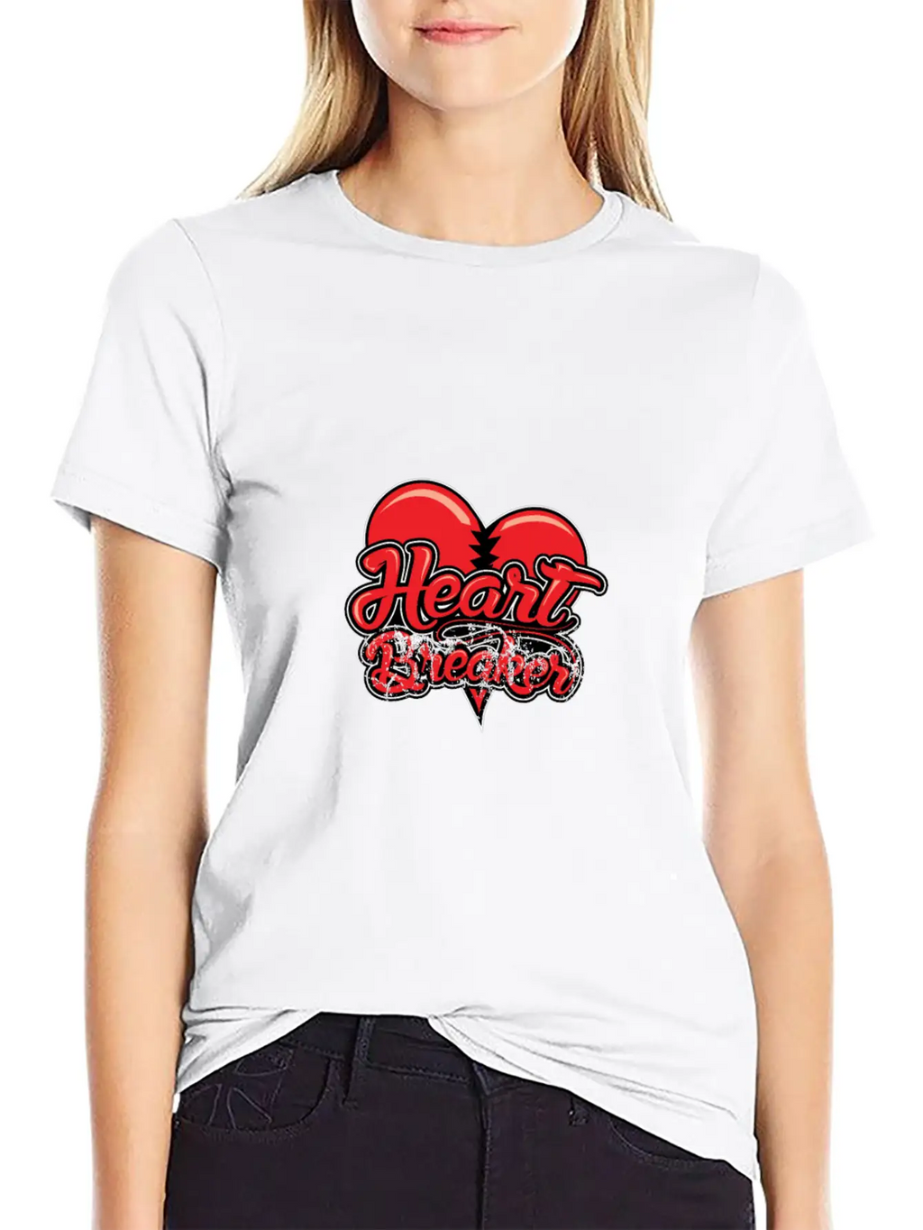 Heart Breaker Valentines Day Essential Cotton Tee For Daily Outfits – Unisex Style