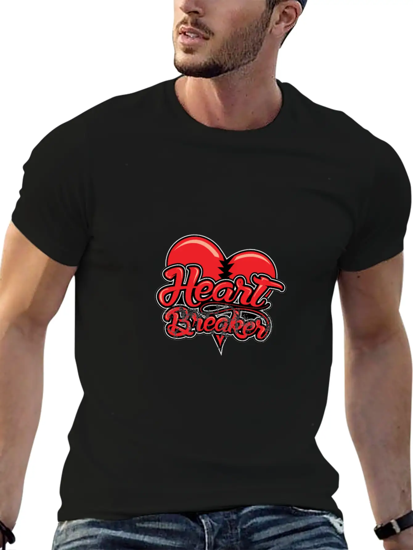 Heart Breaker Valentines Day Essential Cotton Tee For Daily Outfits – Unisex Style