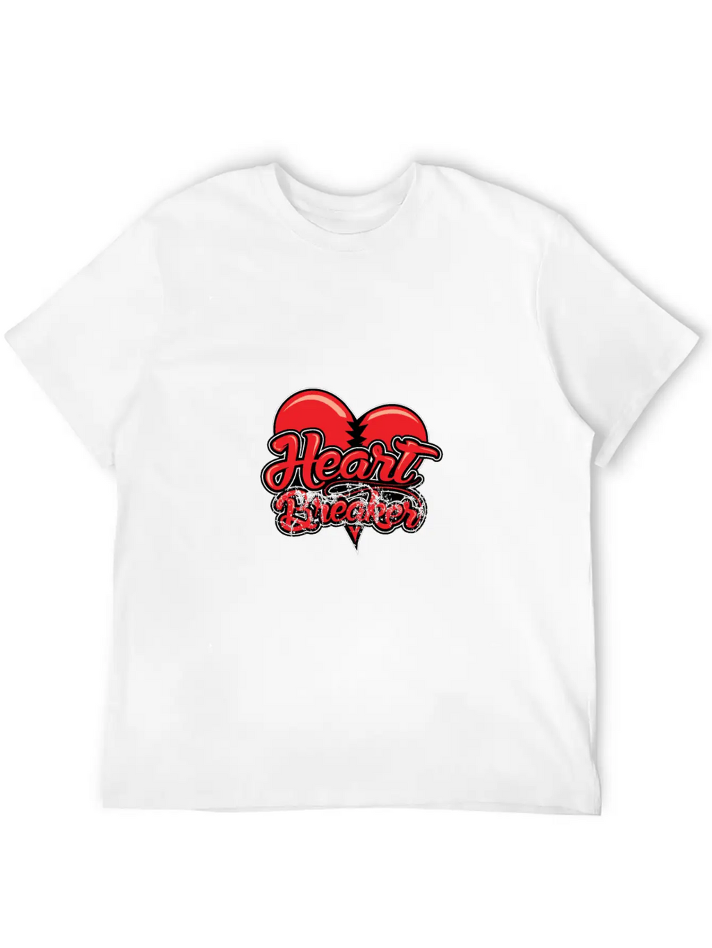 Heart Breaker Valentines Day Essential Cotton Tee For Daily Outfits – Unisex Style