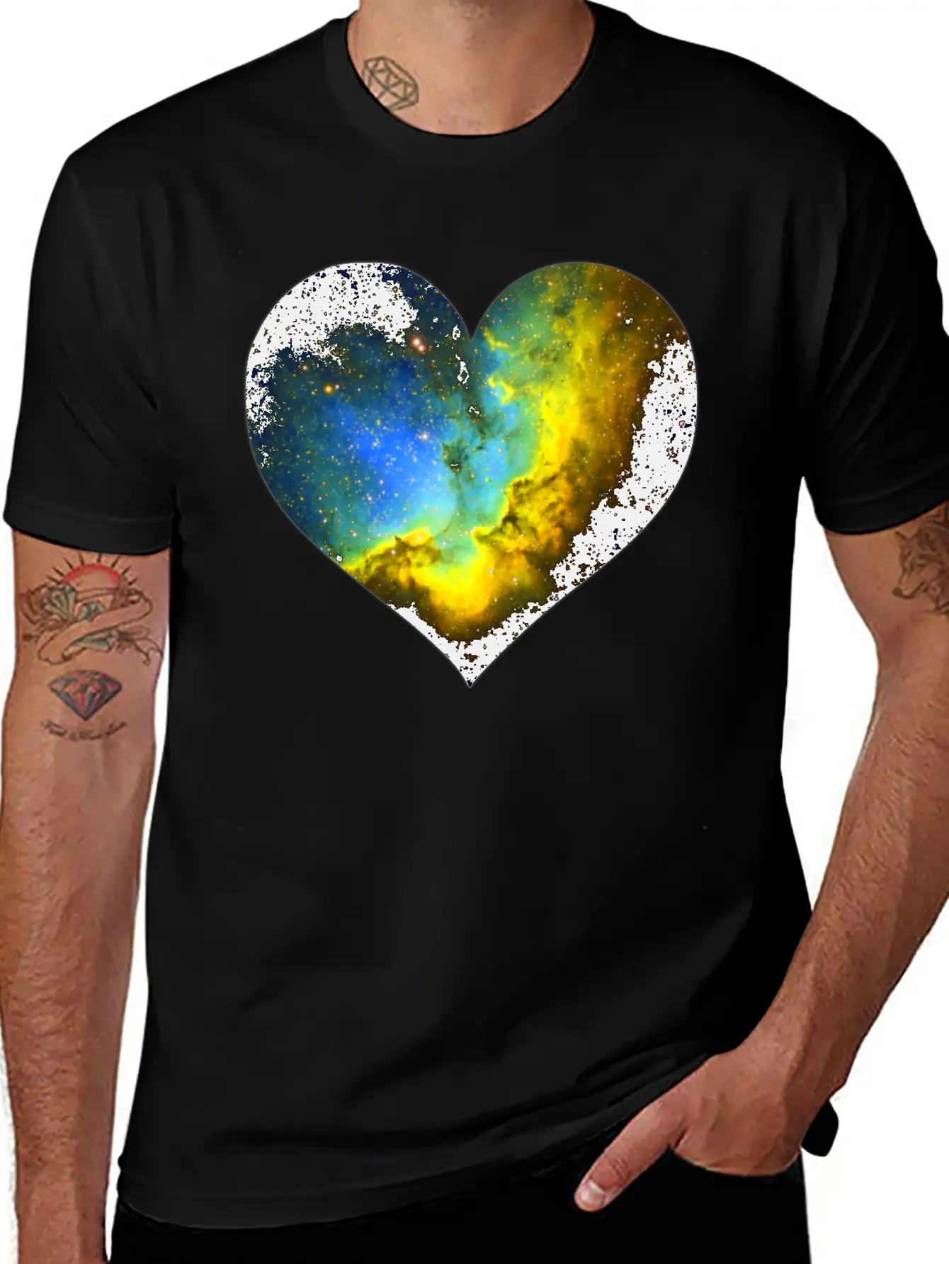 Heart Cosmos Stylish Everyday T-Shirt – Unisex Basic Cotton Tee