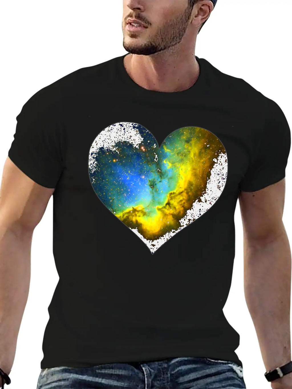 Heart Cosmos Stylish Everyday T-Shirt – Unisex Basic Cotton Tee