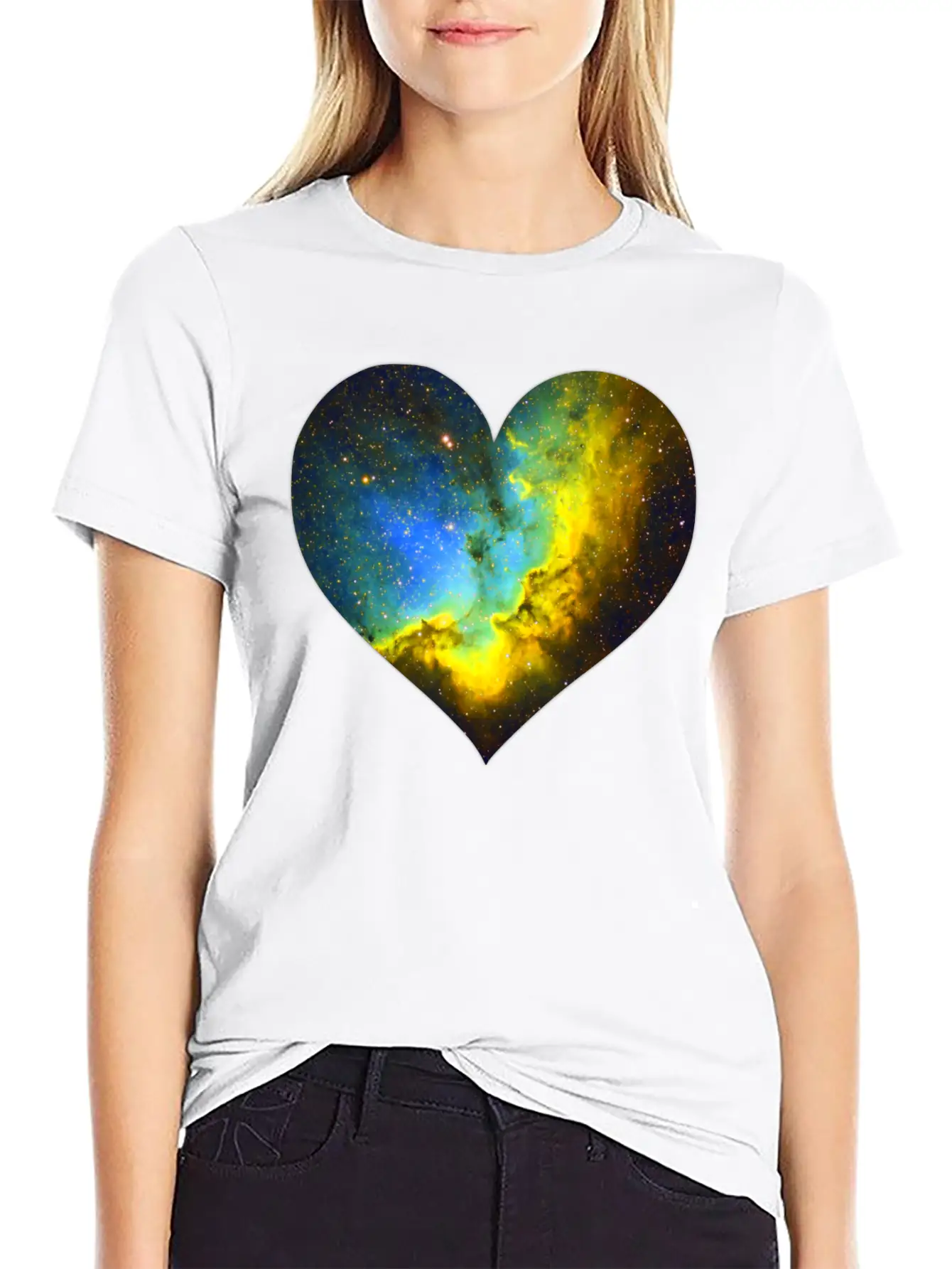 Heart Cosmos Stylish Everyday T-Shirt – Unisex Basic Cotton Tee