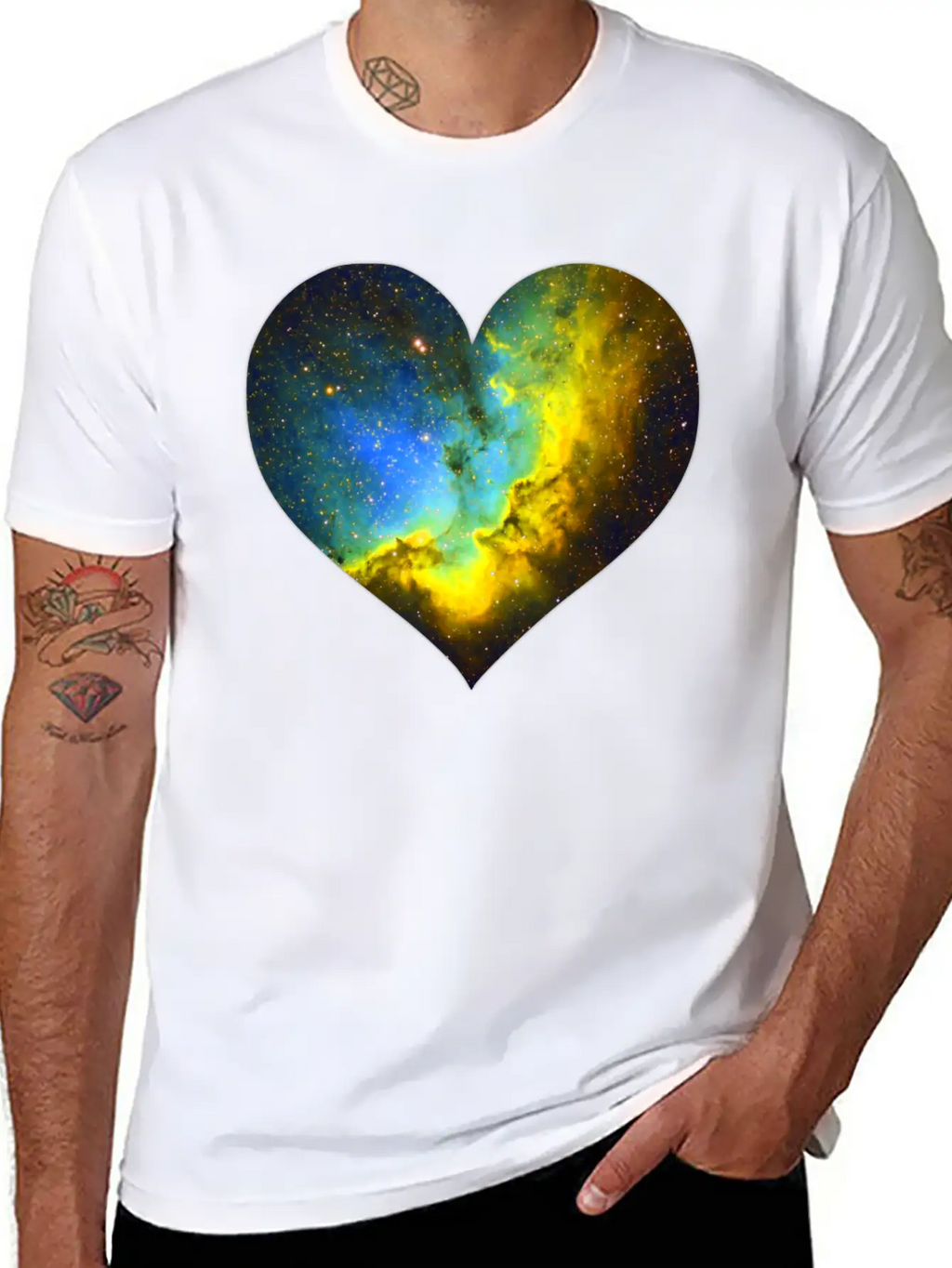 Heart Cosmos Stylish Everyday T-Shirt – Unisex Basic Cotton Tee