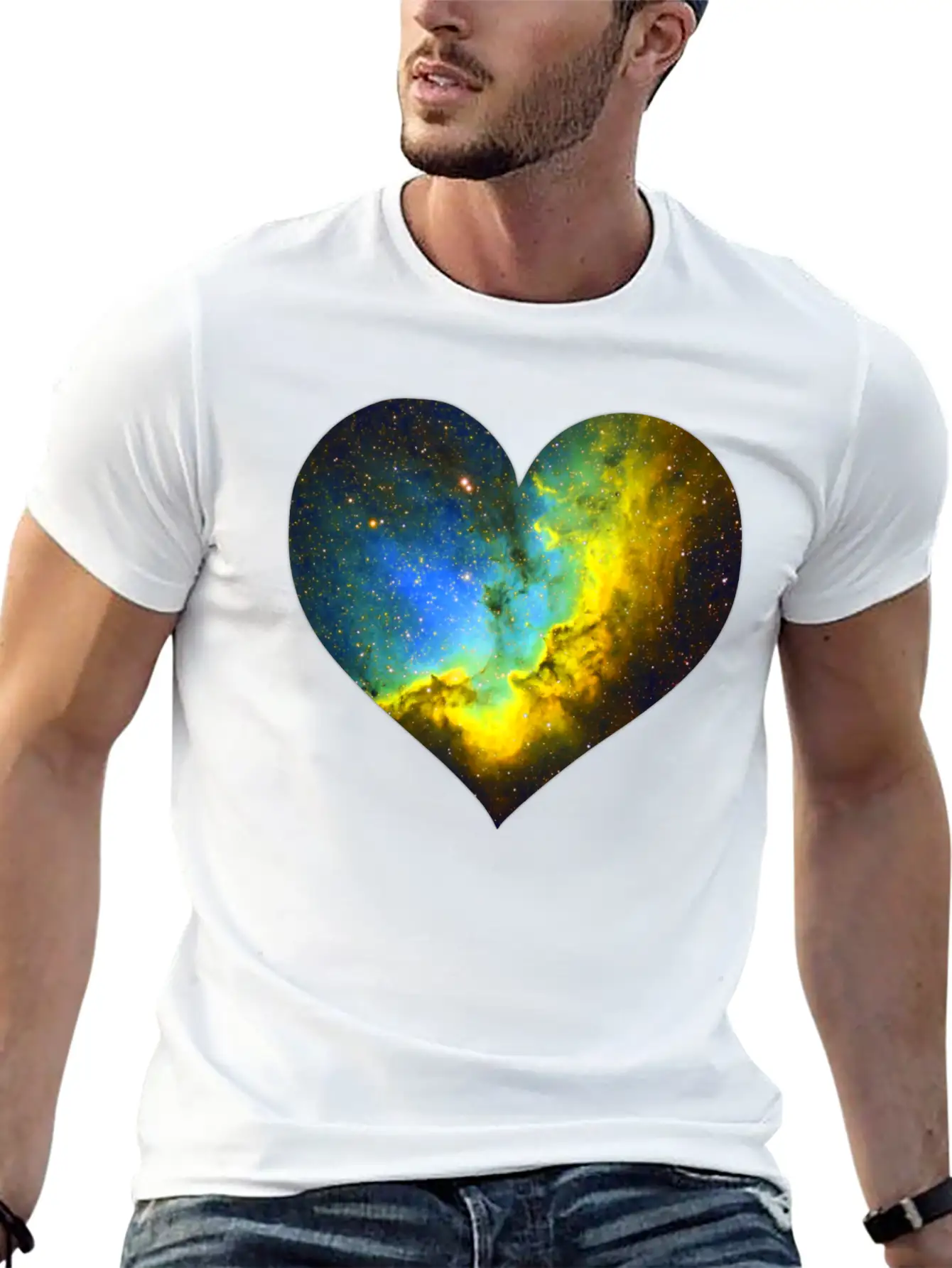 Heart Cosmos Stylish Everyday T-Shirt – Unisex Basic Cotton Tee