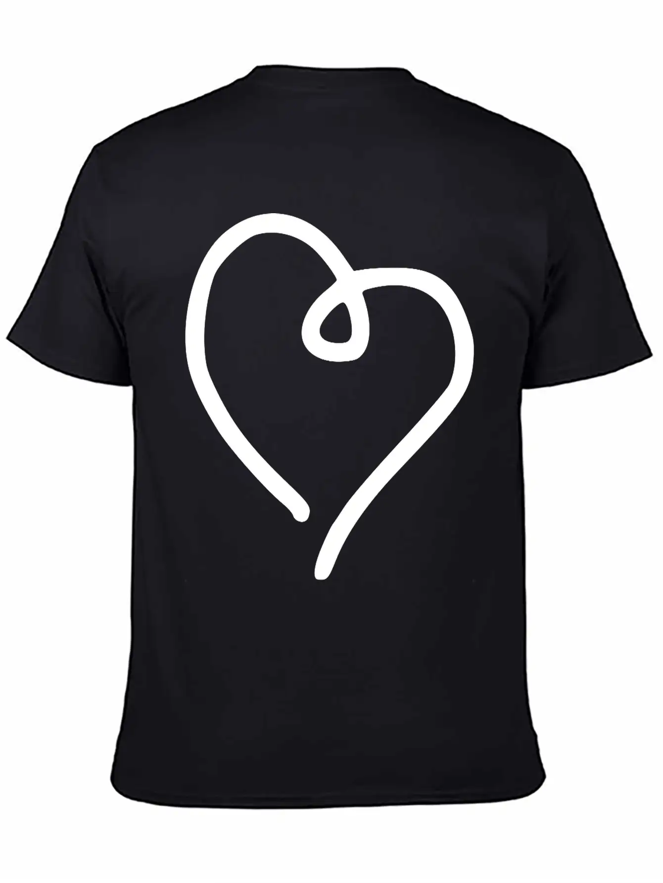 Heart Emojis Sketch Breathable Soft Cotton T-Shirt – Timeless Casual Look